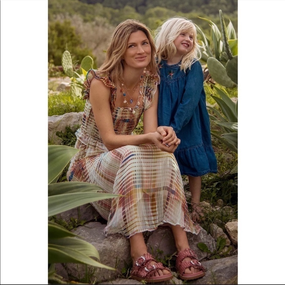 ANTHROPOLOGIE PLAID RUFFLE DRESS